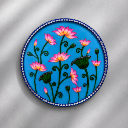 12" Pichwai Resin Wall Art
