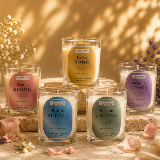Mini Glass Candle - 45 Gm