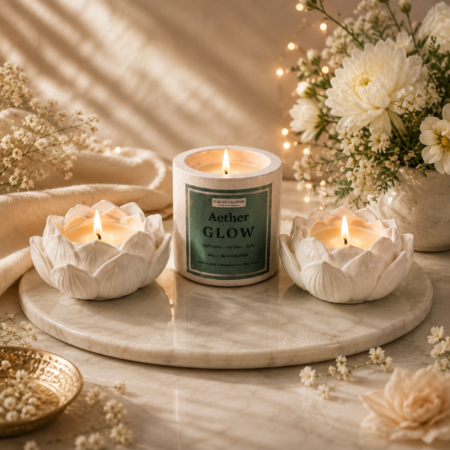Sculpted Trio Candle Set